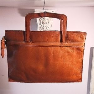 Gorgeous! Classic Genuine Leather Handbag ⚜️ Cognac